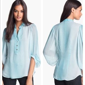 Diane von Furstenberg Syrah silk top size 4